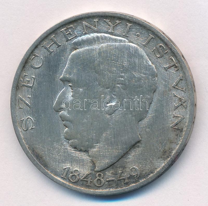 1948. 10Ft Ag 'Széchenyi' T:2- patina, tisztításból eredő karc Adamo EM2