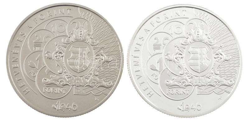 2016. 2000Ft Cu-Ni 'Hetvenéves a forint' kapszulában + 10.000Ft Ag 'Hetvenéves a forint' kapszulában T:BU,PP Adamo EM320, EM321 - Image 2