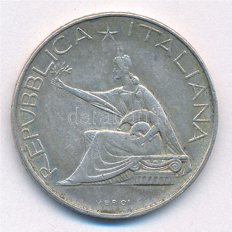 Olaszország 1961. 500L Ag 'Olasz egység centenáriuma' T:2 ph Italy 1961. 500 Lire Ag 'Italian Unification Centennial' C:XF edge error Krause KM#99 - Image 2