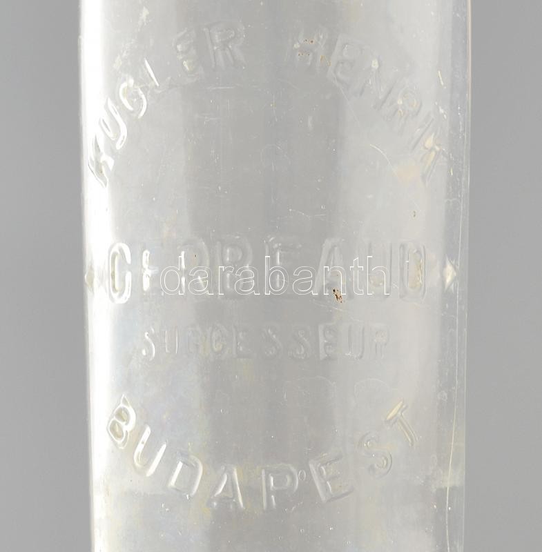 Kugler Henrik Gerbaud Budapest üveg, kis kopásnyomokkal, m: 20,5 cm - Image 2