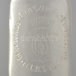 'Gróf Károlyi László fóti uradalma - teljes tej' tejesüveg, kopásnyomokkal, m: 18,5 cm - Image 2
