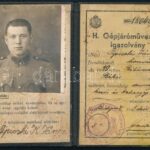 Honvéd gépjárómű vezetői igazolvány. Fényképes
