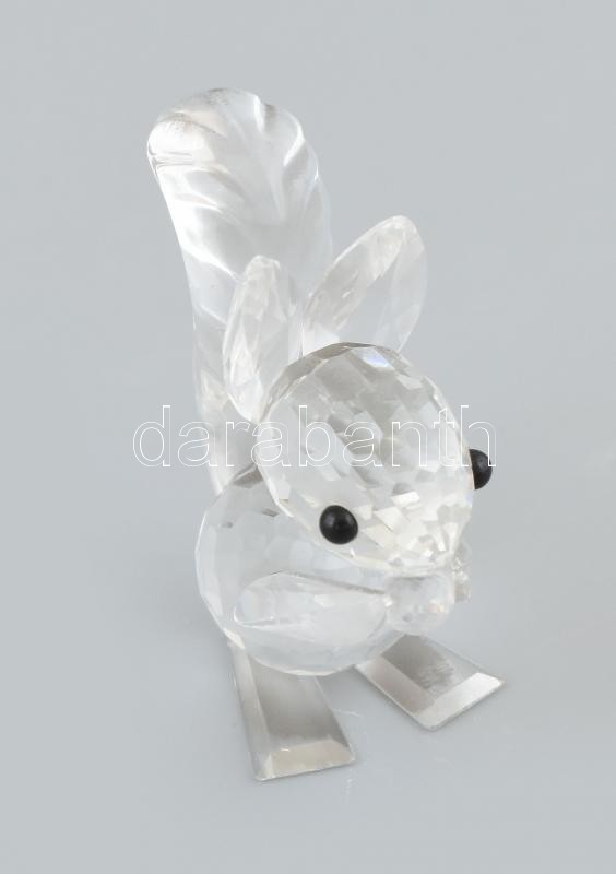 Swarovski kristály mókus figura. Jelzett, hibátlan, eredeti dobozában, m: 4,5 cm - Image 2