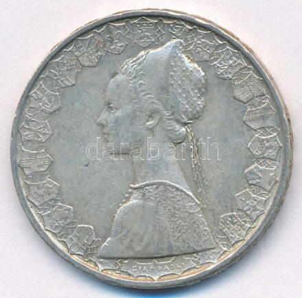 Olaszország 1965R 500L Ag 'Kolumbusz hajói' T:2,2- patina Italy 1965R 500 Lire Ag 'Columbus' Ships' C:XF,VF patina Krause KM#98