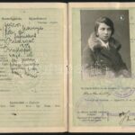 1927 Bp., Gyáros leánya számára kiállított fényképes útlevél / Hungarian passport