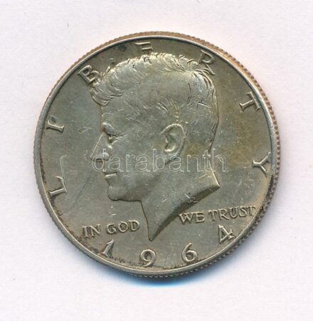 Amerikai Egyesült Államok 1964. 1/2$ Ag 'Kennedy' T:2 patina USA 1964. 1/2 Dollar Ag 'Kennedy' C:XF patina Krause KM#202