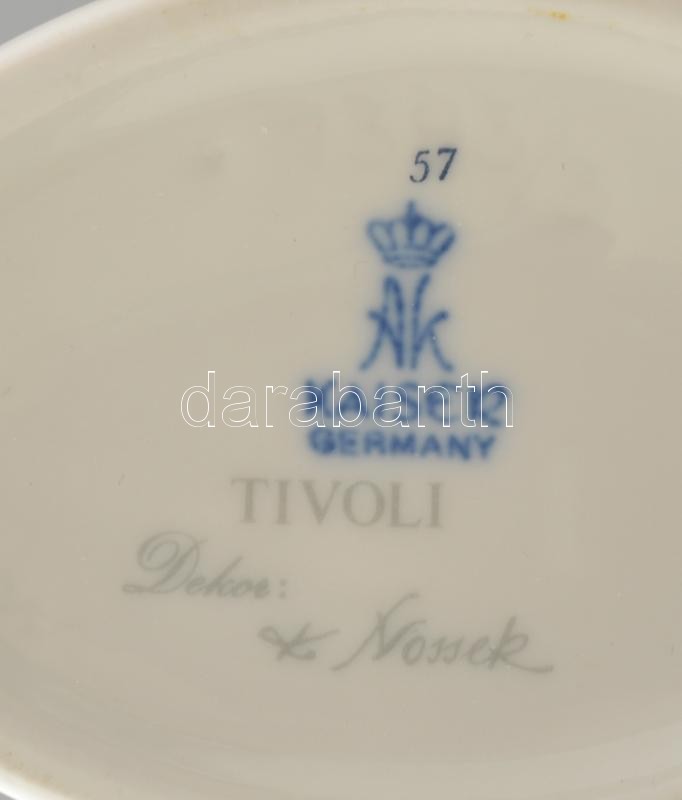 Kaiser német porcelán váza, 2 db, hibátlan, m: 13x24 cm - Image 2