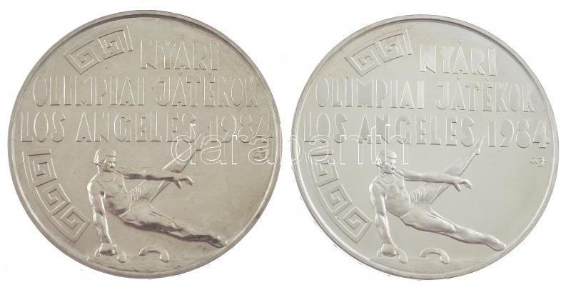 1984. 500Ft Ag 'Nyári Olimpiai Játékok - Los Angeles' (2xklf) T:PP, BU ujjlenyomat, patina Adamo EM79 - Image 2