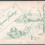 1961 Amerikai falinaptár, receptekkel, dekoratív illusztrációkkal, 34x28,5 cm