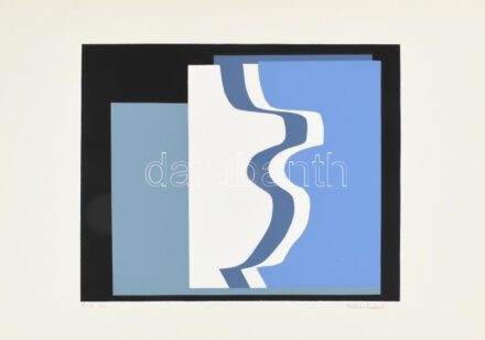 Halász Szabó Sándor (1920-1997): Hullámzó formák. Szitanyomat, papír, jelzett, művészpéldány E.A. ex. jelzéssel, 33x41,5 cm / screenprint on paper, signed, artist's proof