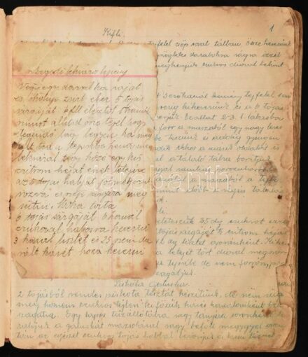1910-1940 Legalább 100 sütemény és torta recept két füzetben