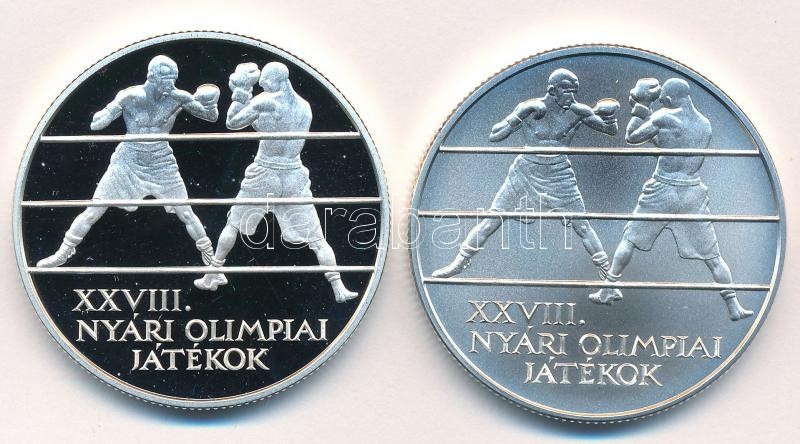 2004. 5000Ft Ag 'XXVIII. Nyári Olimpia - Athén' (2xklf) kapszulában, tanúsítvánnyal T:PP,BU kis patina Adamo EM189