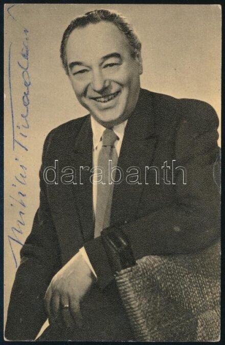 Bilicsi Tivadar színész aláírt képeslapja