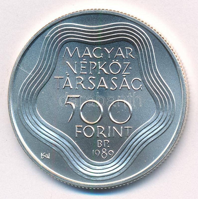 1989. 500Ft Ag 'Nyári Olimpia - Barcelona' kapszulában T:BU kis patina Adamo EM11 - Image 2