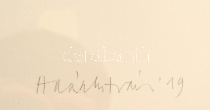 Haász István (1946): Geometrikus kompozíció, 2019. Akril, papír, jelzett, számozott (N 1/1). Üvegezett fakeretben. 49×39 cm. Egyedi, gyűjtői darab!/ acrylic on paper, signed, framed - Image 3