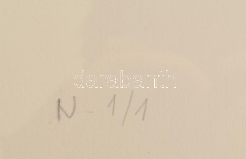 Haász István (1946): Geometrikus kompozíció, 2019. Akril, papír, jelzett, számozott (N 1/1). Üvegezett fakeretben. 49×39 cm. Egyedi, gyűjtői darab!/ acrylic on paper, signed, framed - Image 4