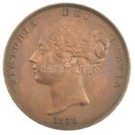Nagy-Britannia 1858. 1p Cu 'Viktória' (18,78g) T:1- kis ph. Great Britain 1858. 1 Penny Cu 'Victoria' (18,78g) C:AU small edge error Krause KM#739