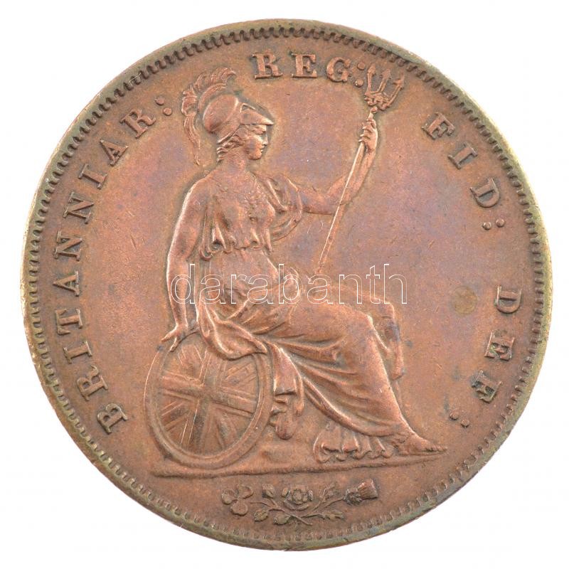 Nagy-Britannia 1858. 1p Cu 'Viktória' (18,78g) T:1- kis ph. Great Britain 1858. 1 Penny Cu 'Victoria' (18,78g) C:AU small edge error Krause KM#739 - Image 2