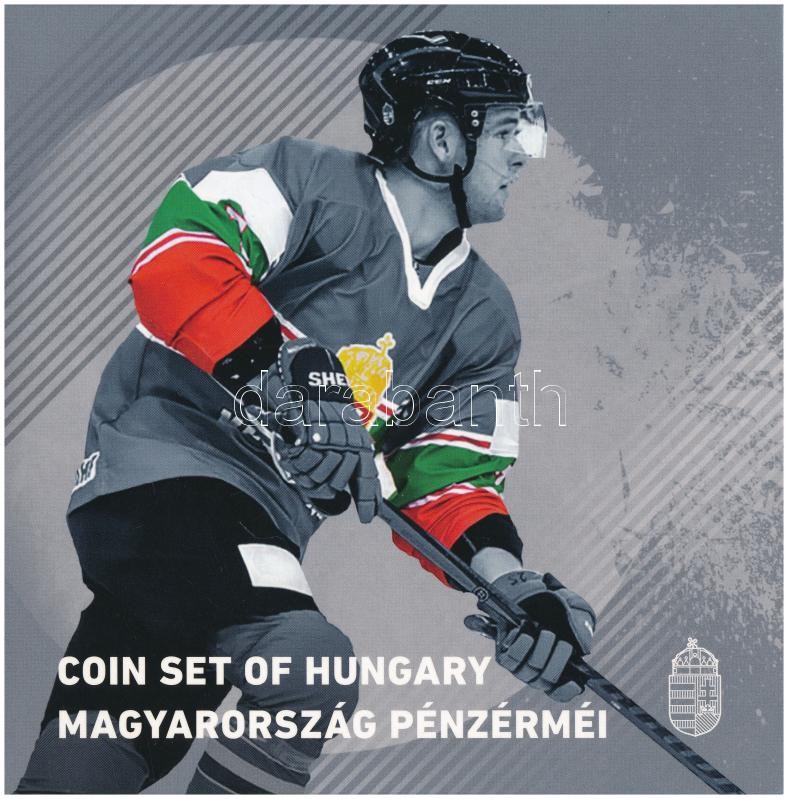 2018. 5Ft-200Ft (6xklf) 'Pengék a jégen' forgalmi sor szettben + 50Ft 'Jégkorong világbajnokság' Cu-Ni T:PP