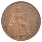 Nagy-Britannia 1902. 1p bronz 'VII. Eduárd' (9,67g) T:1- kis patina Great Britian 1902. 1 Penny bronze 'Edward VII' (9,67g) C:AU small patina Krause KM#793.2