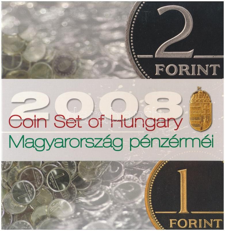 2008. 1Ft-100Ft (7xklf) 'Búcsú az egy- és kétforintostól' forgalmi sor szettben T:BU Adamo FO42
