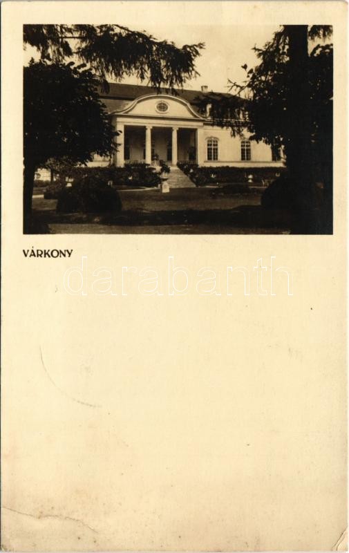 1928 Nyékvárkony, Várkony, Vrakún; Pfeiffer kastély / castle. photo (EB)