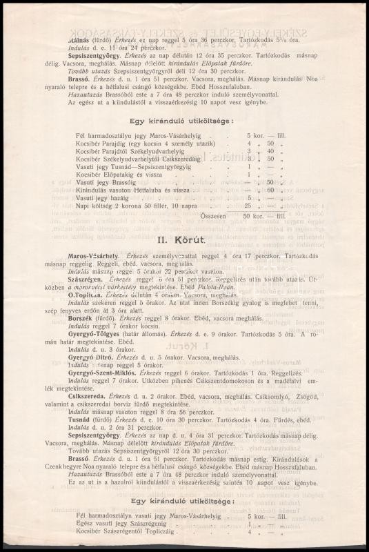 1903 Marosvásárhely, Székely-Egyesület és Székely Társaságok levele - Image 2
