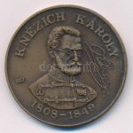 Bognár György (1944-) 1988. 'MÉE Gyöngyösi Csoport - Aradi Vértanúk / Knézich Károly' Br emlékérem (42,5 mm) T:1 Adamo GS6 - Image 2