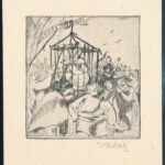 Vadász Endre (1901-1944): BUÉK 1941 rézkarc, papír. Jelzett 9x9 cm