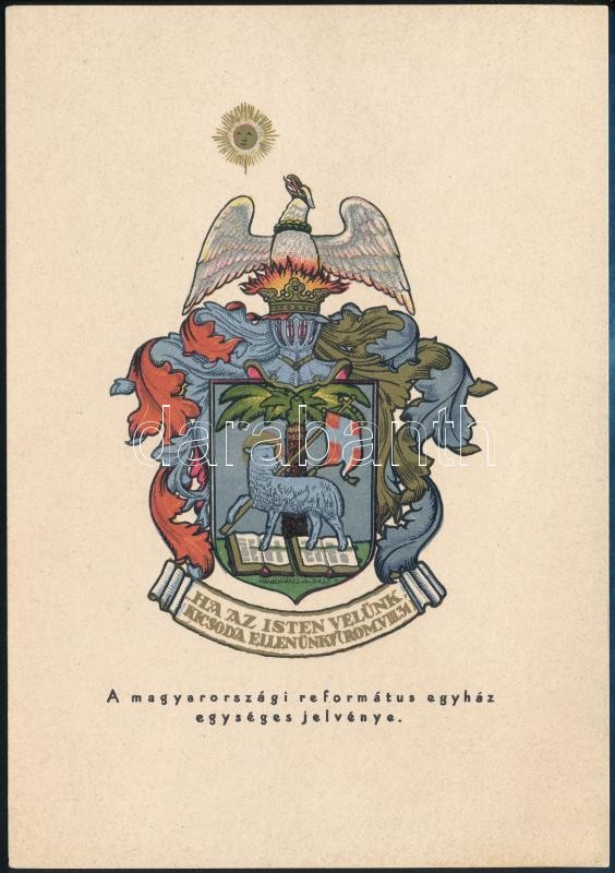 cca 1920-1930 A magyarországi református egyház egységes jelvénye, 20x14 cm