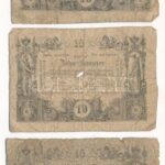 1860. 10kr (3db: 'D' sorozat 2x, 'G' sorozat 1x) T:IV Hungary 1860. 10 Kreuzer (3pcs: 'D' series 2x, 'G' series 1x) C:G Adamo G92
