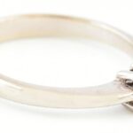 14K fehérarany gyűrű brillel. Jelzett, m: 49, 1,88g - Image 2