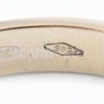 14K fehérarany gyűrű brillel. Jelzett, m: 49, 1,88g - Image 4