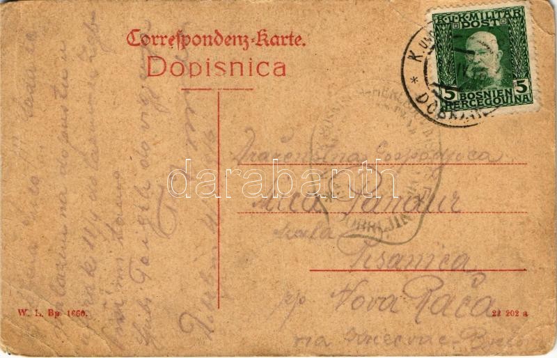 1916 Novi Grad, Bosanski Novi; Postanski wied / Postgebäude / post office. W.L. Bp. 1660. (EM) - Image 2