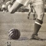 1953 Magyar-angol labdarúgó mérkőzés fotójának negatív lemeze 15x10 cm - Image 3