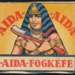 cca 1930 Aida fogkefe kétoldalas reklám nyomtatvány. Nagyvárad, Pallas. 20x17 cm