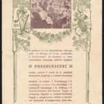 1907 A miskolci ev. ref. főgimnázium meghívója jótékonysági hangversenyre