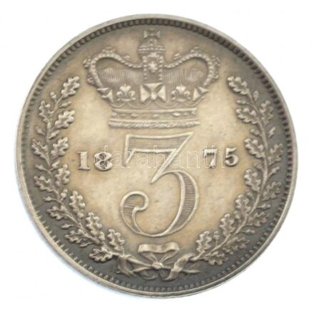Nagy-Britannia 1875. 3p Ag 'Viktória' (1,42g) T:1 Great Britain 1875. 3 Pence Ag 'Victoria' (1,42g) C:UNC Krause KM#730