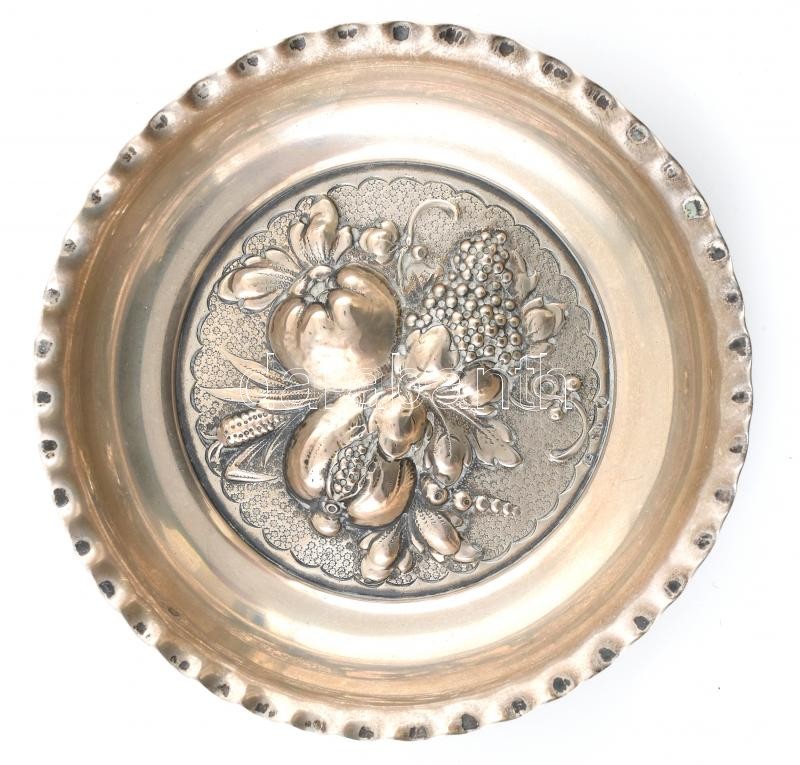Ezüst (Ag) tálka, jelzett, nettó: 78 g, d: 11,5 cm - Image 2