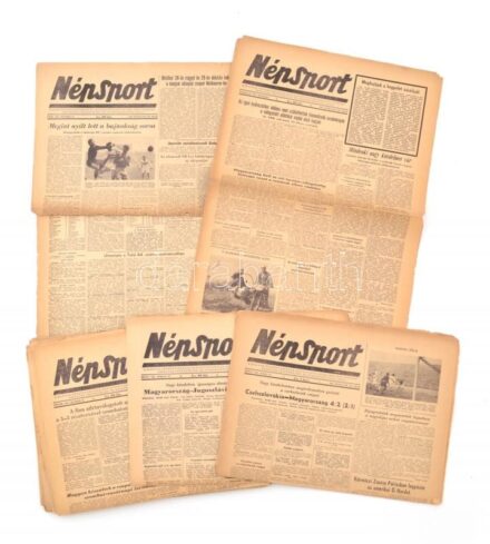 1956 A Népsport Melbournei olimpiával foglalkozó számai 19 db
