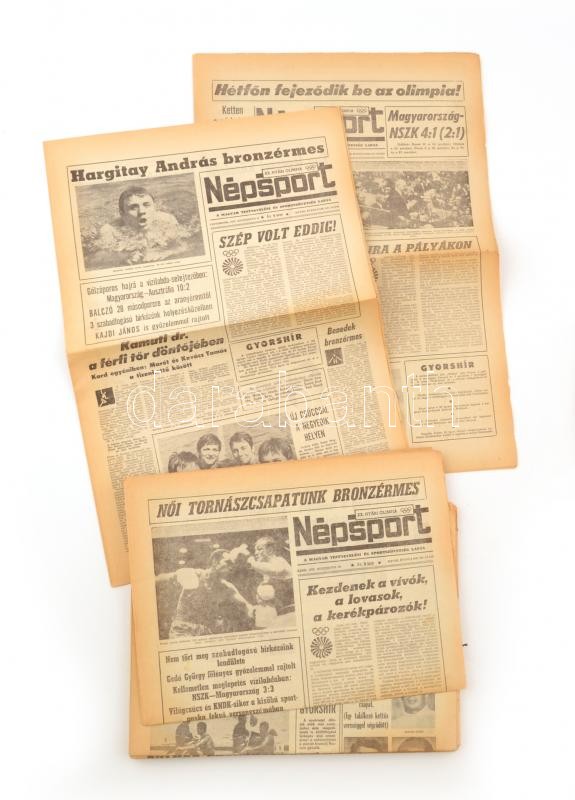 1972 A Népsport Müncheni olimpiával foglalkozó számai 12 db