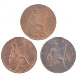 Nagy-Britannia 1909. Farthing Cu 'VII. Eudárd' + 1925. Farthing Cu 'V. György' + 1933. Farthing Cu 'V. György' T:1-,2 Great Britain 1909. Farthing Cu 'Edward VII' + 1925. Farthing Cu 'George V' + 1933. Farthing Cu 'George V' C:AU,XF