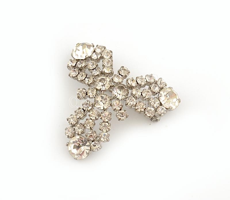 Antik bross strasszokkal 5,5 cm