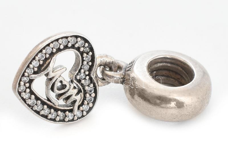 Pandora ezüst (Ag) charm. MOM felirattal. 20 mm 2,39 g Pandora dobozzal - Image 2