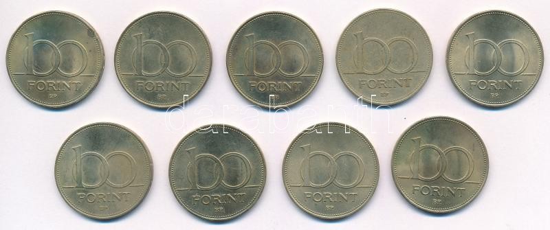 1993. 100Ft Cu-Ni-Zn (2x) + 1994. 100Ft Cu-Ni-Zn (3x) + 1995. 100Ft Cu-Ni-Zn (5x) T:1-,2 Adamo F12