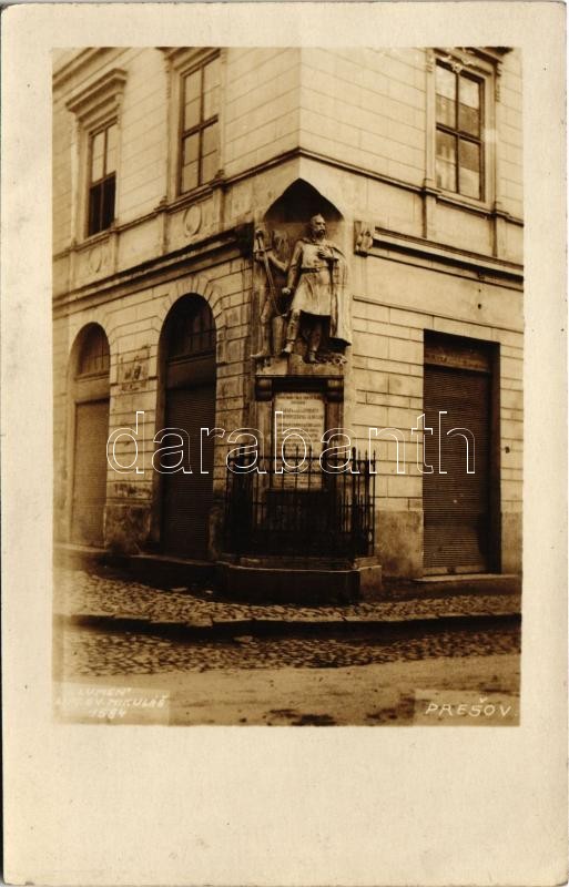 Eperjes, Presov; utca, emlékmű / street view, monument