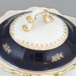 Zsolnay Pompadour mintás porcelán teás készlet, kézzel festett, jelzett, hibátlan. - Image 3
