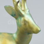 Zsolnay eozin mázas őzike. Jelzett, hibátlan. 1920-30 körül m: 12 cm - Image 3