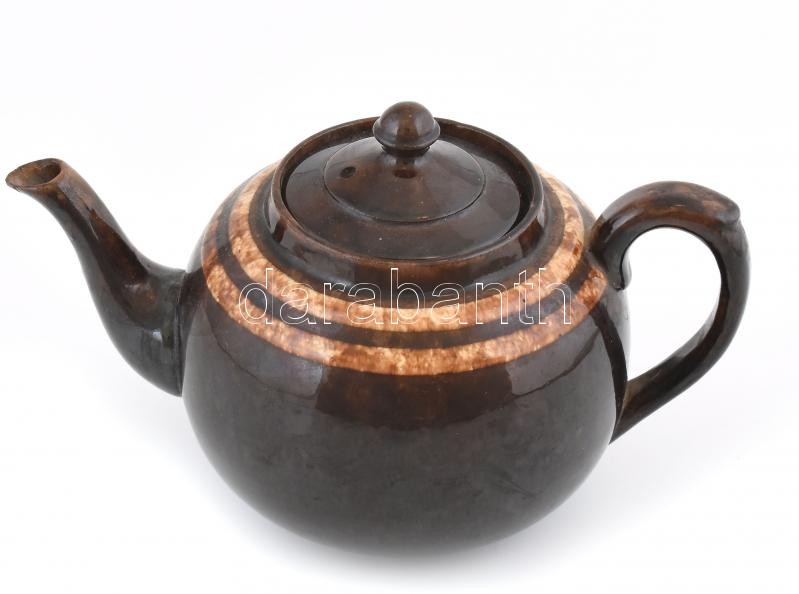 Teáskanna. Németország XX. sz. vége. Jelzett, javított a szájánál 23 cm