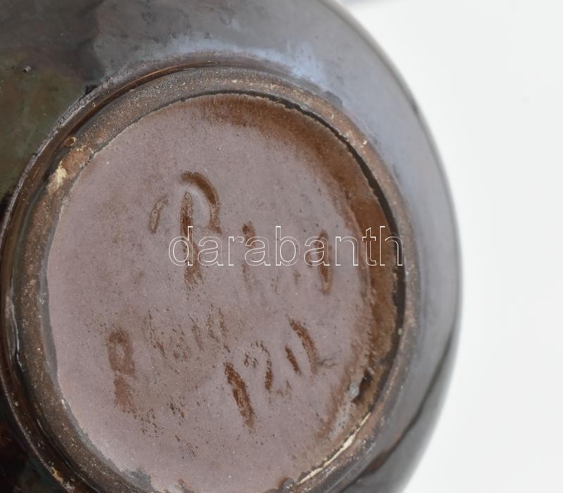 Teáskanna. Németország XX. sz. vége. Jelzett, javított a szájánál 23 cm - Image 2